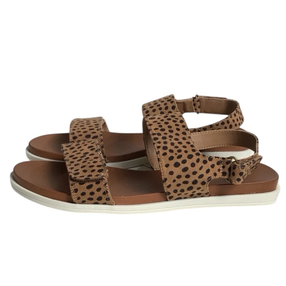 Universal Thread Natalie Leopard Print Sandals Easy Closure Comfort Size 10 NEW - Picture 9 of 14